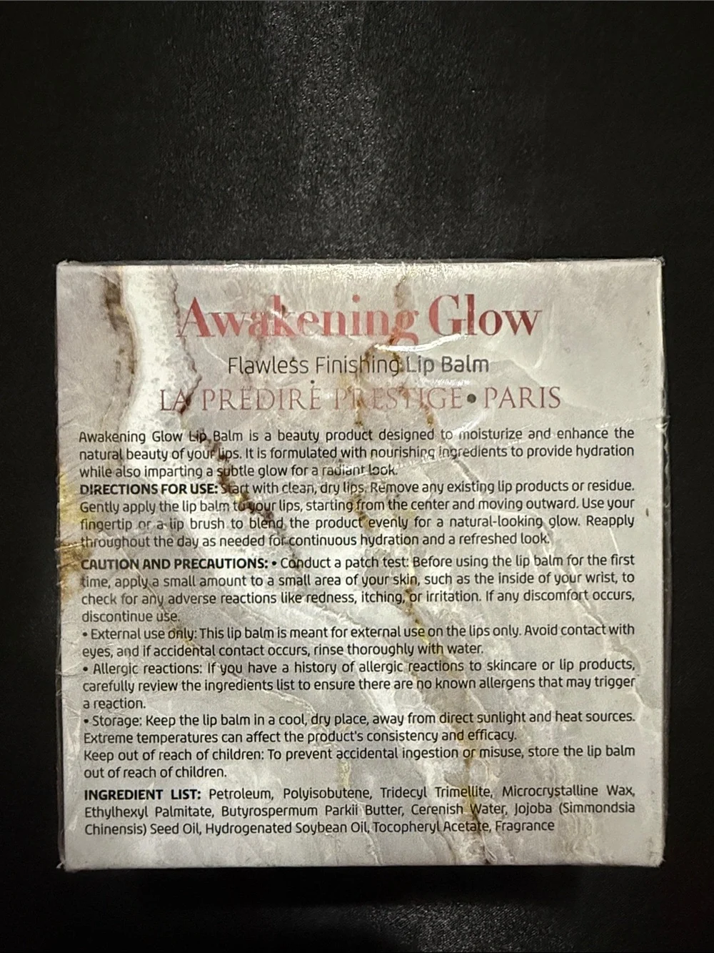 Awakening Glow Flawless Finishing Lip Balm — White